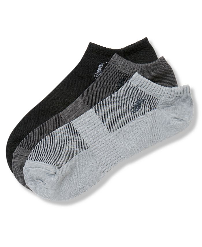 Polo Ralph Lauren Men's Socks, Athletic No Show Men's Socks 3-Pack ...