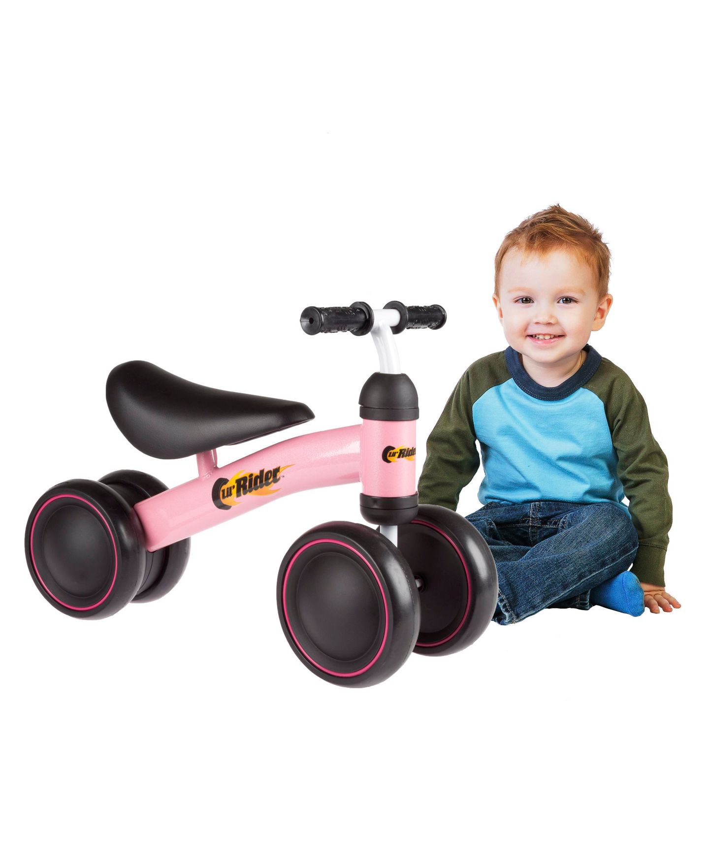 Детская игрушка Lil' Rider Mini Trike No-Pedal Three-Wheel Tricycle, Fits 1 Rider, от 2 лет, цвет: Розовый — фото 7