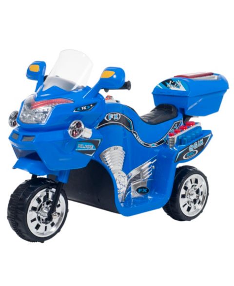 Детская игрушка Lil' Rider 3 Wheel Motorcycle Trike Battery-Powered Ride-On, 3–7 лет, цвет: Синий
