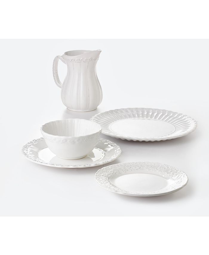 Gibson Laurie Gates Laurie Gates Madeira White Charger Plate Macy's