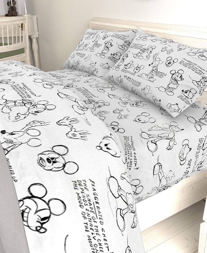 Disney Mickey Mouse Sketch Full Sheet Set - Macy's