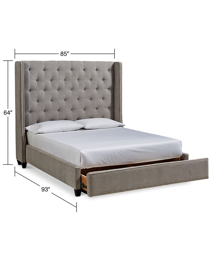 Cal king hot sale bed storage