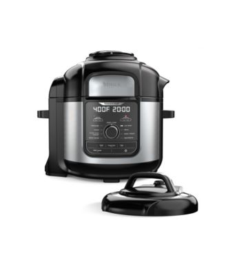 Ninja Foodi FD401 8 Qt. 12 in 1 Deluxe XL Pressure Cooker Air Fryer in Stainless Steel Macy s