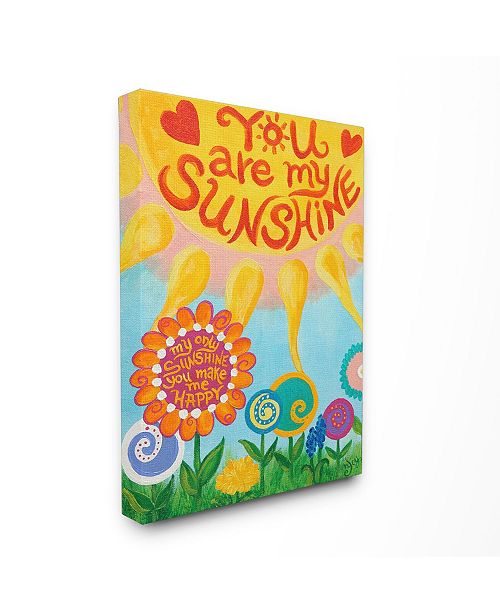 Stupell Industries The Kids Room You Are My Sunshine Canvas Wall