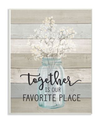 Together is Our Favorite Place Wall Plaque Art, 10" x 15"