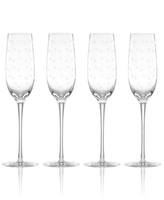 kate spade new york - Set of 4 Larabee Dot Flutes