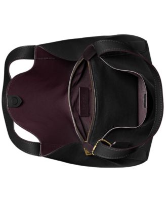 COACH Polished Pebble Leather Hadley Hobo Macy's