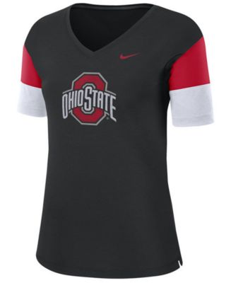 Nike Women's Ohio State Buckeyes Breathe V-Neck T-Shirt - Macy's