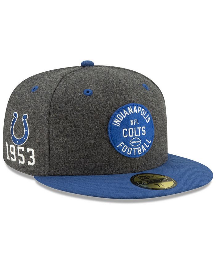 New Era Cappello Ufficiale Indianapolis Colts 2025 Sideline 59FIFTY - Berretto Aderente NFL Per Uomo - 2