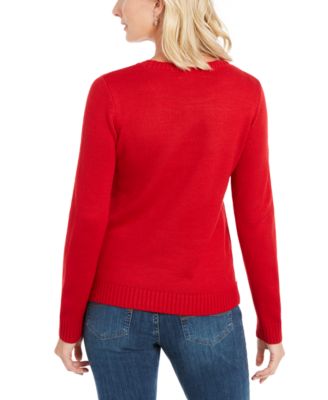 Karen Scott Friendly Santa Sweater, Created For Macy's