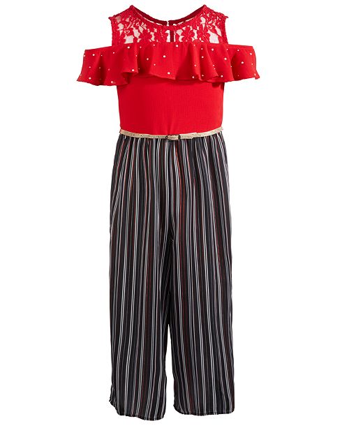 Beautees Big Girls Plus Size Cold Shoulder Jumpsuit Reviews