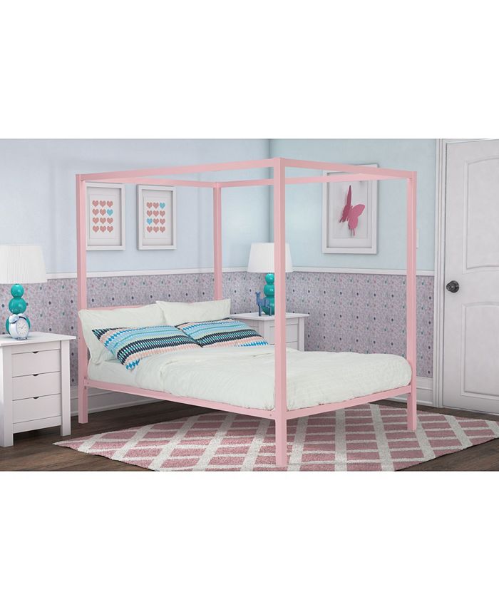 EveryRoom Cara Metal Canopy Bed, Full Size Macy's