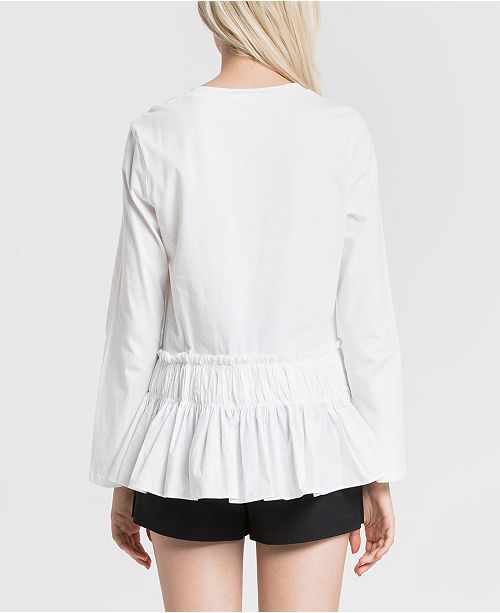English Factory Jersey T Shirt With Waist Accent Detail Reviews
