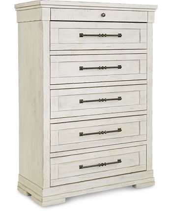Trisha Yearwood Home - Homecoming Sleigh Bedroom Collection 3-Pc. Set (King Bed, Nightstand & Chest)