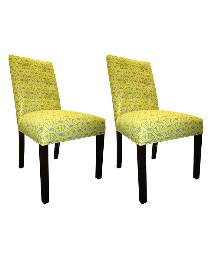 Sole Designs Bonjour Tufted Dining Chair Set, Set of 2 - Macy's
