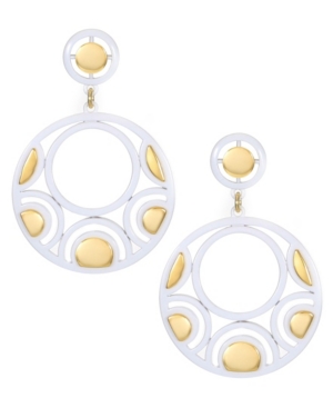 image of Trifari 14K Gold-Plated Post Drop Earrings