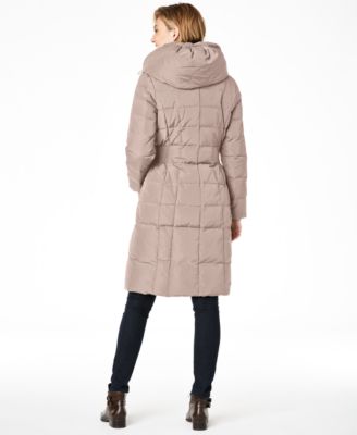 cole haan hooded quilted coat