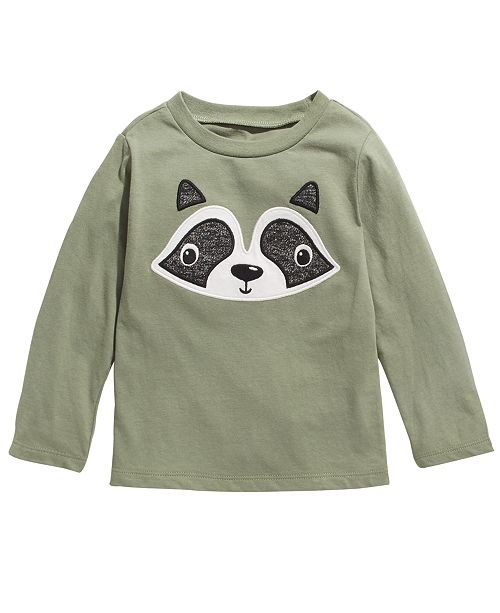 First Impressions Baby Boys Cotton Long Sleeve Raccoon T Shirt Created For Macy S Reviews Shirts Tops Kids Macy S