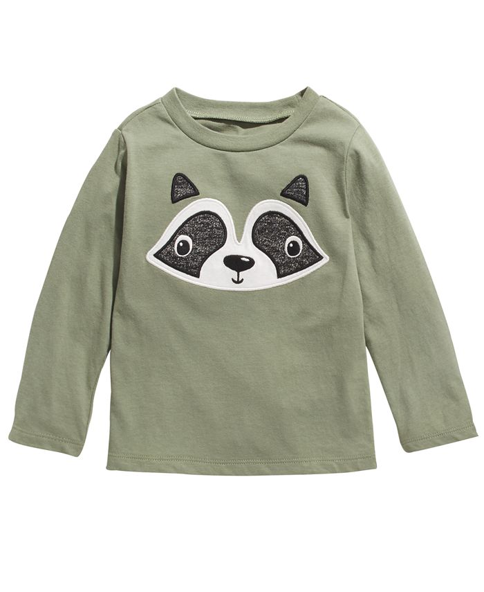First Impressions Baby Boys Cotton LongSleeve Raccoon TShirt, Created