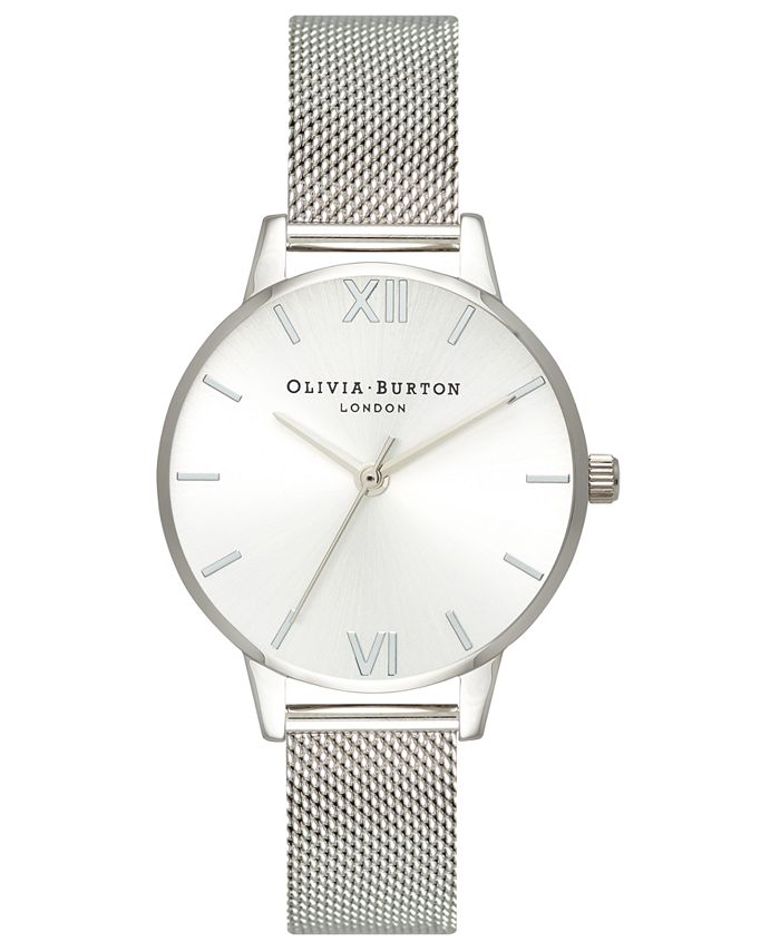 Olivia Burton Women's Stainless Steel Mesh Bracelet Watch 30mm 