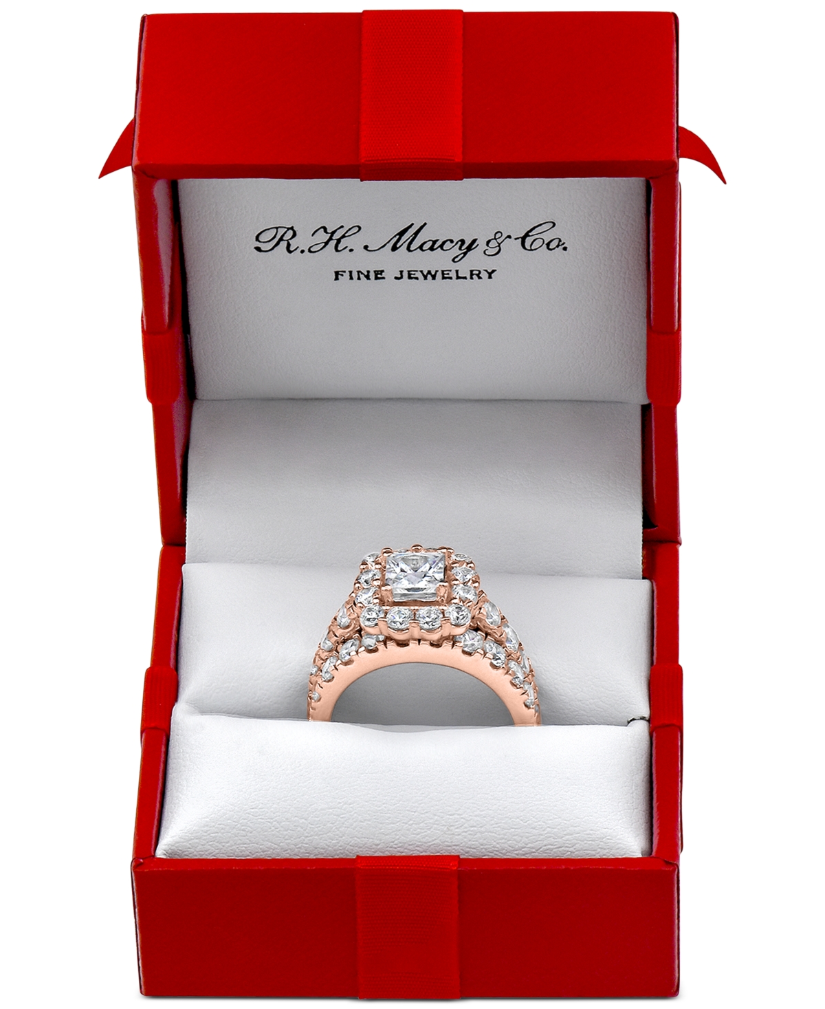 Marchesa Certified Diamond Princess Bridal Set (4 ct. t.w.) in 18k White, Yellow or- Rose Gold