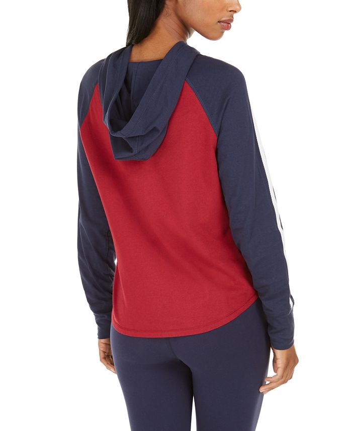 Tommy Hilfiger Colorblocked Logo Hoodie & Reviews - Tops - Women - Macy's