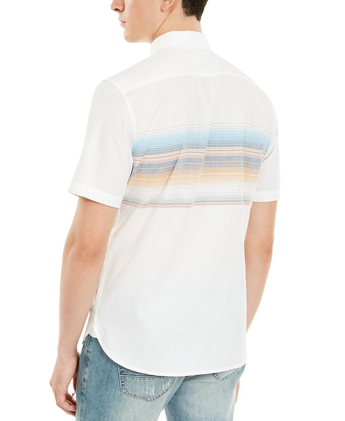 American Rag Men's Wraparound Chest Stripe Shirt, Created for Macy's