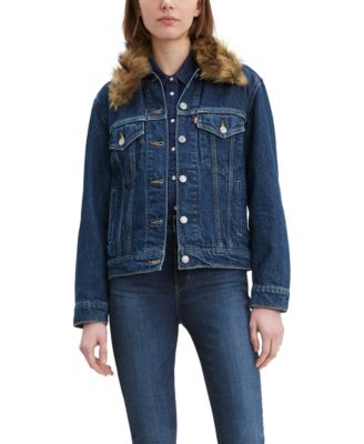 levi's ex boyfriend trucker jacket macys