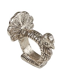 Table Napkin Ring with Turkey Design, Set of 4