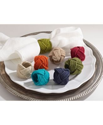 Braided Jute Napkin Ring, Set of 4