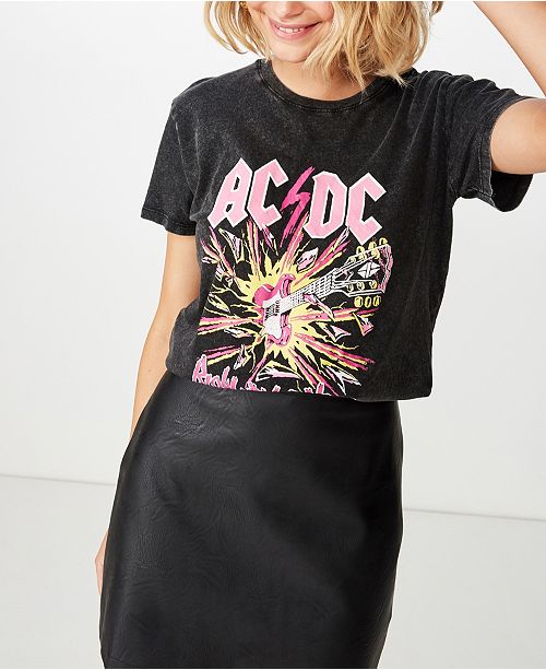 Cotton On Classic Acdc T Shirt Reviews Tops Women Macy S