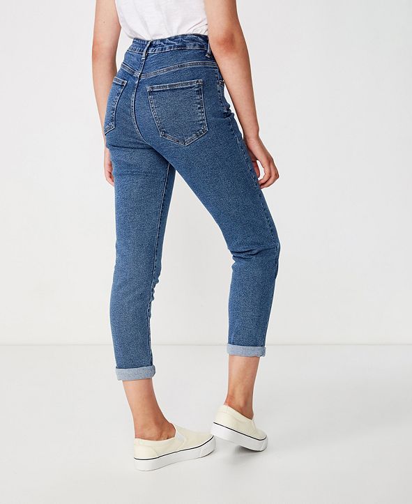 COTTON ON Stretch Mom Jean & Reviews - Jeans - Women - Macy's