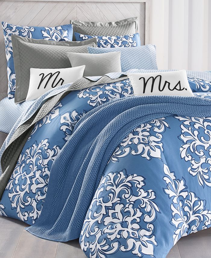 Charter Club Outline Damask 300Thread Count 2Pc. Twin Comforter Set, Created for Macy's Macy's