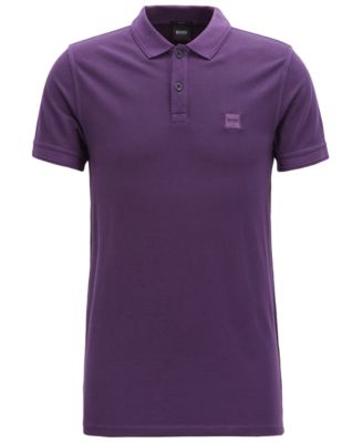 purple hugo boss polo