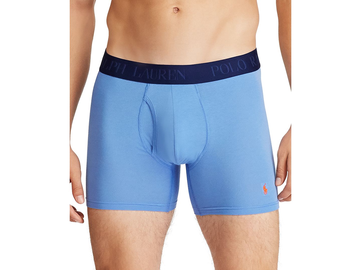 Трусы-боксеры Flex для мужчин, модал, 3 шт. — Polo Ralph Lauren, цвет: Синий — фото 2