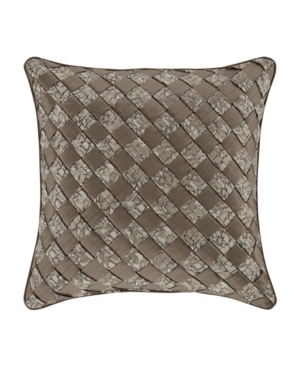 J Queen New York Cracked Ice Decorative Pillow, 18" X 18" In Taupe