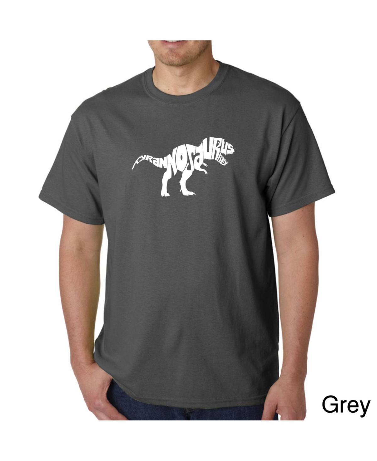 La Pop Art Men's Word Art T-Shirt - Tyrannosaurus Rex