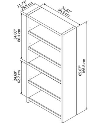 Echo 5 Shelf Bookcase