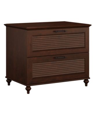 Kathy Ireland Home by Bush Furniture - kathy ireland&reg; Home by Bush Furniture Volcano Dusk Lateral File Cabinet in Coastal Cherry