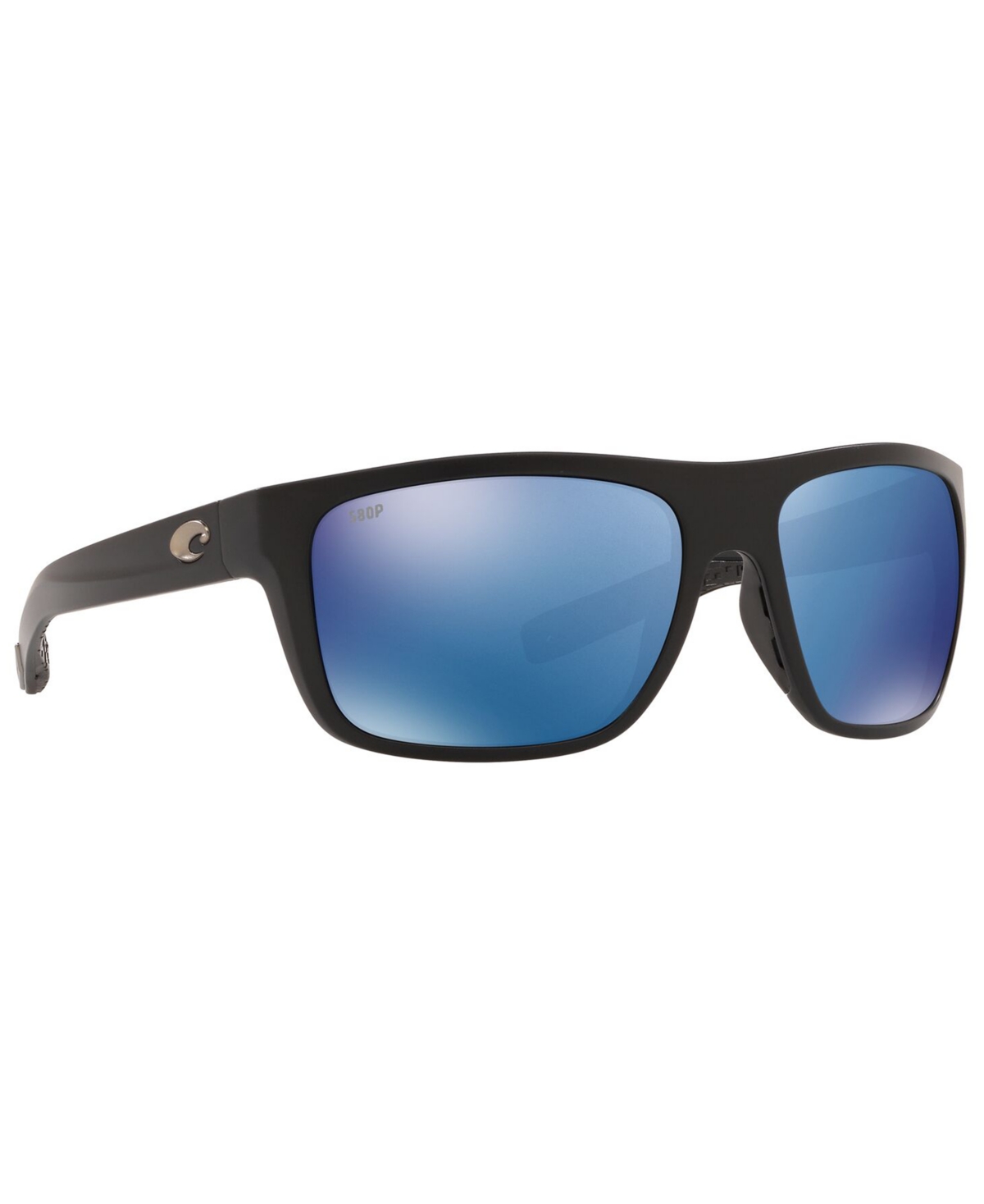 Shop Costa Del Mar Men's Polarized Sunglasses, Broadbill 61 In Blk,blue Pol