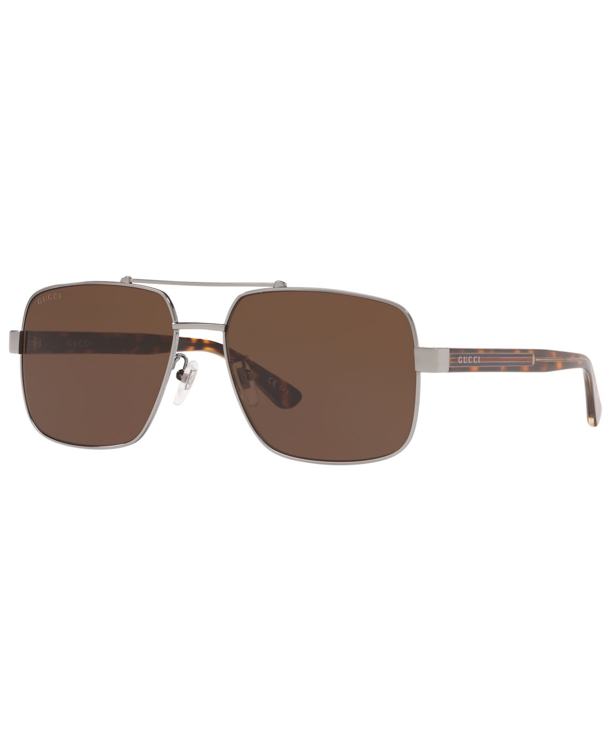 Shop Gucci Sunglasses, Gg0529s 60 In Silver,brown