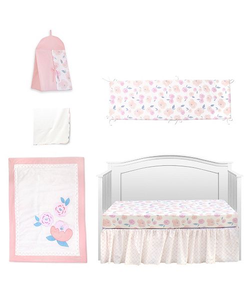 Pam Grace Creations Vintage Like Rose 6 Piece Crib Bedding Set