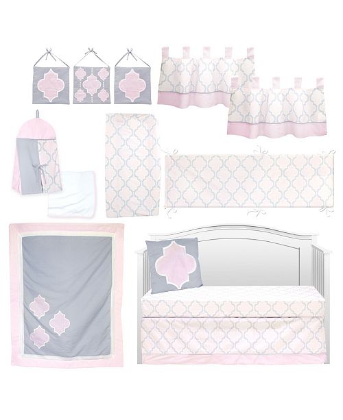 Pam Grace Creations Pretty In Trellis 13 Piece Crib Bedding Set