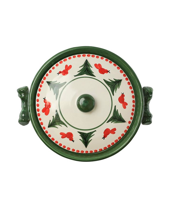 VIETRI Uccello Rosso Biscotti Jar Macy's