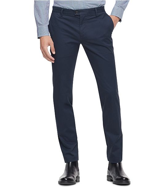 Calvin Klein Men S Refined Stretch Slim Fit Chinos Reviews