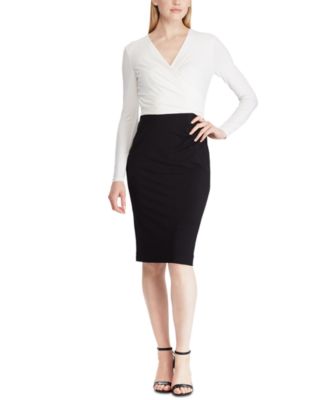 lauren ralph lauren two tone dress