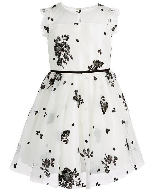 Pink Violet Toddler Girls Floral Mesh Dress Reviews All Girls