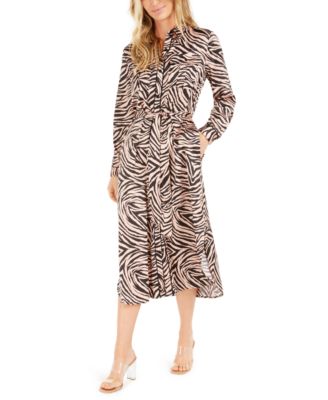 macy's leopard print dress