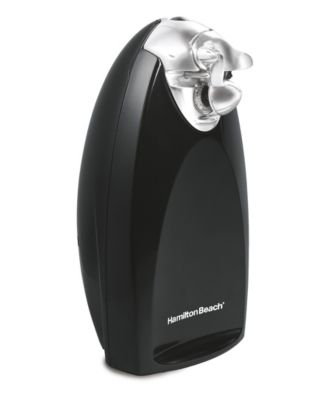 Hamilton Beach Electric Automatic Can Opener with Auto Shutoff, Knife  Sharpener, Cord Storage, and SureCut Patented Technology, Extra Tall, Black