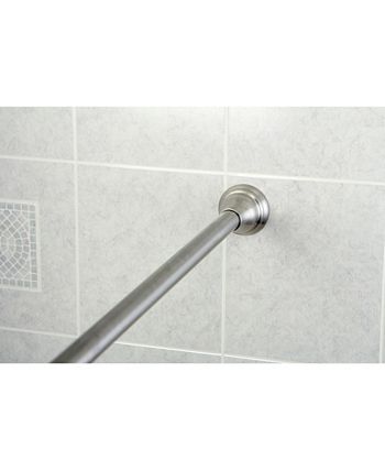 Kingston Brass - 72-inch Tension Shower Rod with Decorative Flange